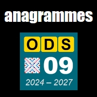 Sélection d'anagrammes de l'ODS9