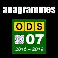 Sélection d'anagrammes de l'ODS7