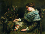 La fileuse endormie (Gustave Courbet, 1853)