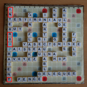 Le vingt-septuple le moins cher de l'Histoire du scrabble