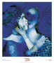 les amants bleus par Marc Chagall