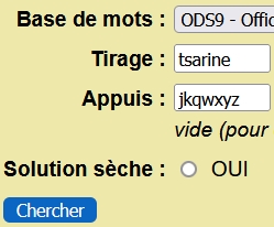 Recherche sur J,K,Q,W,X,Y,Z