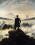 Caspar Friedrich-Le voyageur contemplant une mer de nuages
