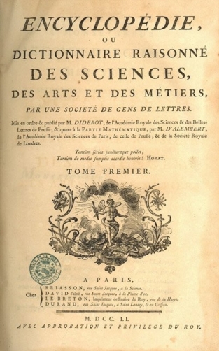 couverture encyclopédie Diderot