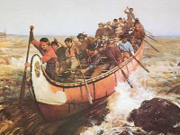 descente de rapides en rabaska