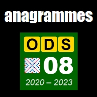 Sélection d'anagrammes de l'ODS8