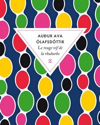 Le rouge vif de la rhubarbe