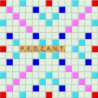 Grille de scrabble avec PEDZANT au premier coup