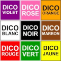 9 carrés de couleurs différentes