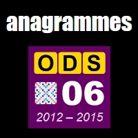 Sélection d'anagrammes de l'ODS6