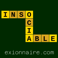 Définition INSOCIABLE